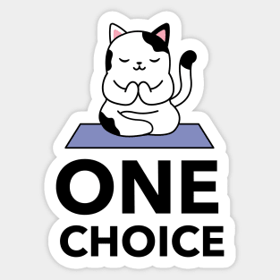 One Choice Sticker